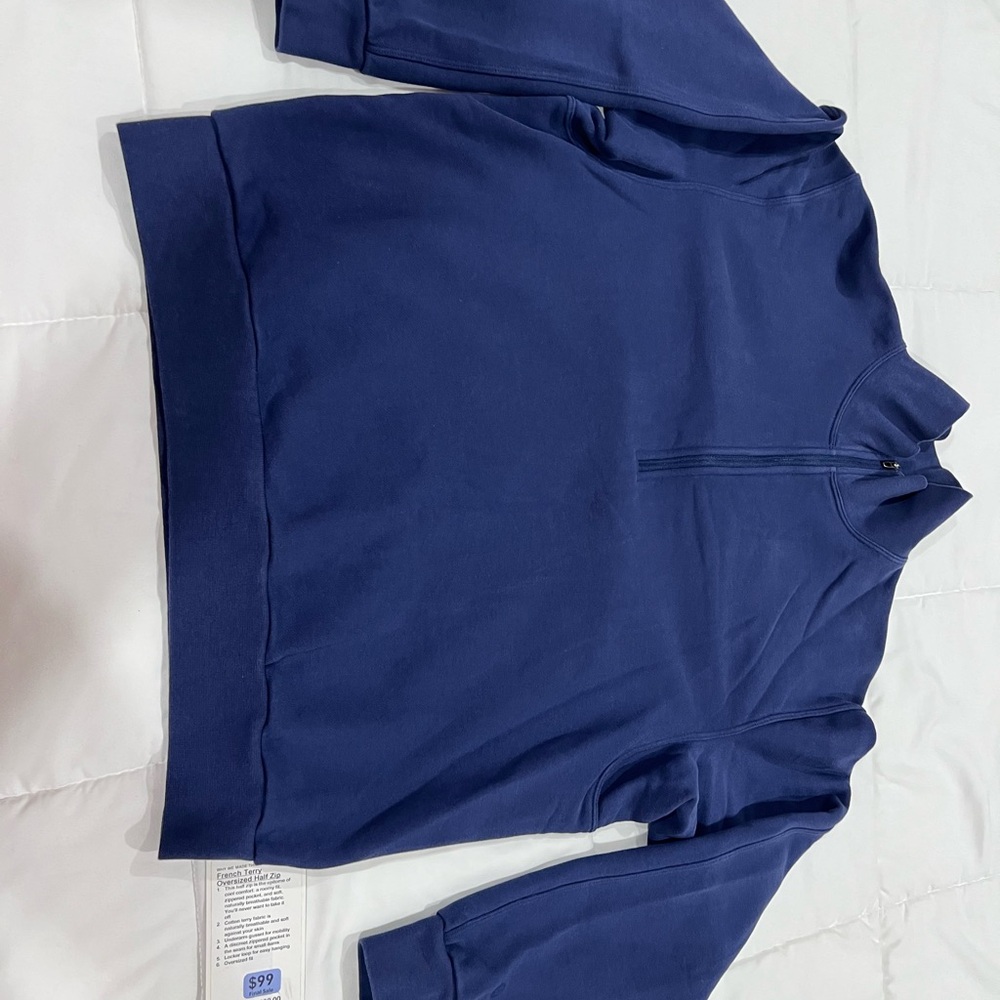 Lululemon French Terry Oversized Half Zip NISE